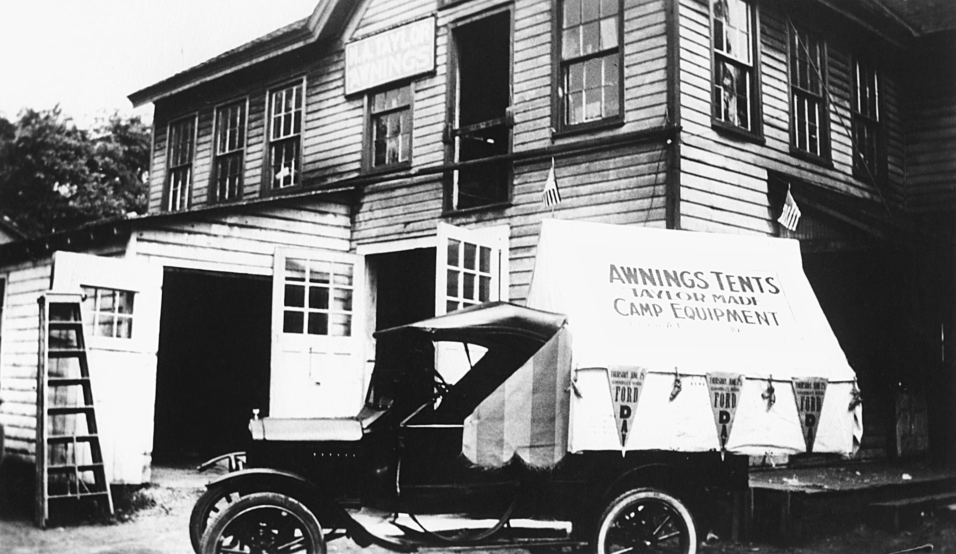 Taylor Made Awning Truck in 1908